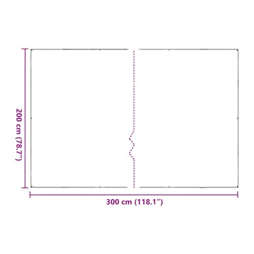 vidaXL Σαφής μουσαμάς με οπές 2x3 m PVC