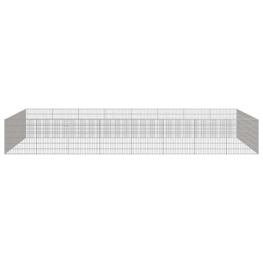 vidaXL Περίφραξη Ζώων Ελεύθερης Βοσκής 24 Πάνελ 54x60 εκ. Γαλβ. Σίδερο