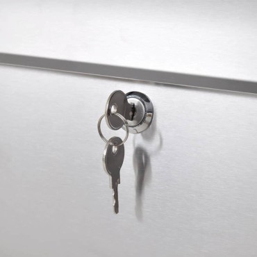 Γραμματοκιβώτιο Διπλό με Βάση από Ανοξείδωτο Ατσάλι