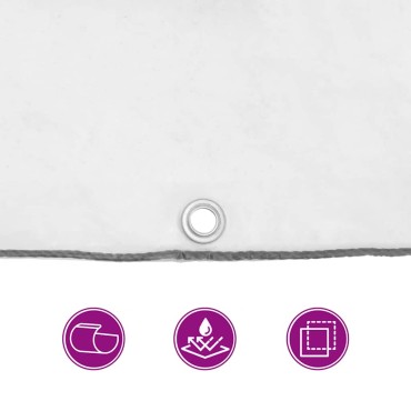 vidaXL Σαφής μουσαμάς με οπές 4x5 m Πολυαιθυλένιο