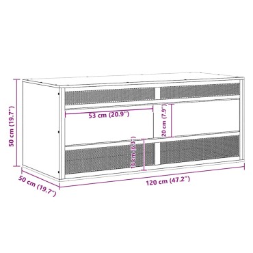 vidaXL Ενυδρείο Ερπετών 120 x 50 x 50 εκ. από Επεξεργασμένο Ξύλο