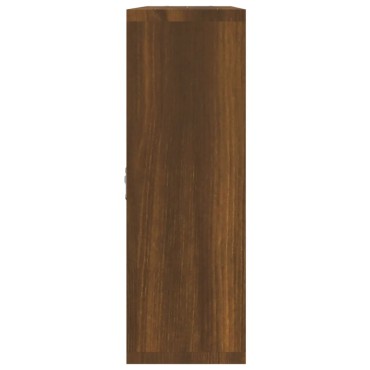 vidaXL Ραφιέρα Τοίχου 8 Τμημάτων Καφέ Δρυς 85x16x47,5cm 1 τεμ.