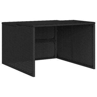vidaXL Σκέπαστρο για Χλοοκοπτ. Ρομπότ Μαύρο 86x90x52/57 εκ Συνθ. Ρατάν