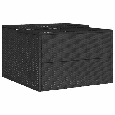 vidaXL Σκέπαστρο για Χλοοκοπτ. Ρομπότ Μαύρο 86x90x52/57 εκ Συνθ. Ρατάν