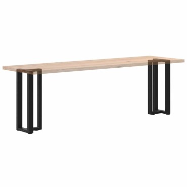 vidaXL Πόδια Κονσόλας σε Σχήμα Τ, 2 τεμ. Μαύρο 38x25x(72-73)cm Ατσάλι