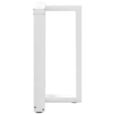 vidaXL Πόδια Τραπεζαρίας σε Σχήμα Τ, 2 τεμ. Λευκά 60x35x(72-73)cm Ατσάλι