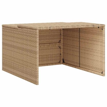 vidaXL Σκέπαστρο για Χλοοκοπτ. Ρομπότ Μπεζ 86x90x52/57 εκ. Συνθ. Ρατάν