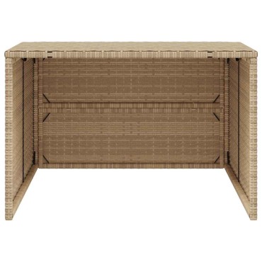 vidaXL Σκέπαστρο για Χλοοκοπτ. Ρομπότ Μπεζ 86x90x52/57 εκ. Συνθ. Ρατάν