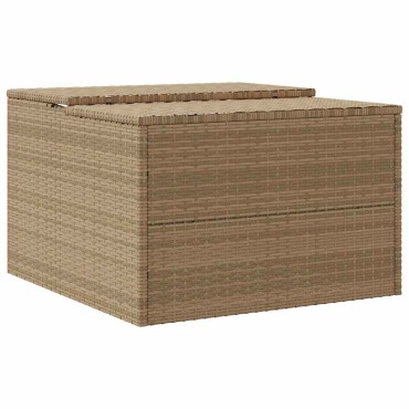 vidaXL Σκέπαστρο για Χλοοκοπτ. Ρομπότ Μπεζ 86x90x52/57 εκ. Συνθ. Ρατάν