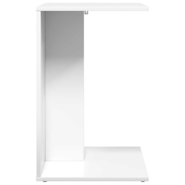 vidaXL Τραπεζάκι Πλευράς Λευκό 45x40x62,5cm Επεξεργασμένο Ξύλο 1 τεμ.