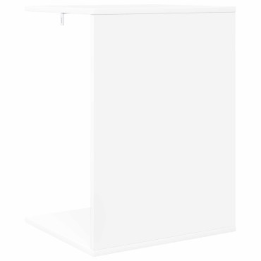 vidaXL Τραπεζάκι Πλευράς Λευκό 45x40x62,5cm Επεξεργασμένο Ξύλο 1 τεμ.