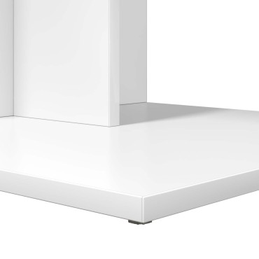 vidaXL Τραπεζάκι Πλευράς Λευκό 45x40x62,5cm Επεξεργασμένο Ξύλο 1 τεμ.