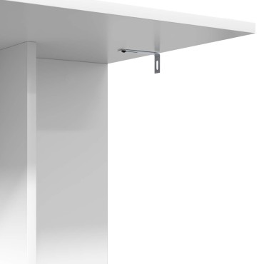 vidaXL Τραπεζάκι Πλευράς Λευκό 45x40x62,5cm Επεξεργασμένο Ξύλο 1 τεμ.