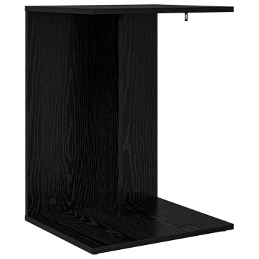 vidaXL Τραπεζάκι Πλευράς Μαύρη Οξυά 45x40x62,5cm 1 τεμ.