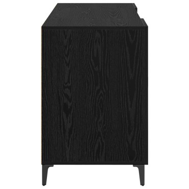 vidaXL Γραφείο Μαύρη Οξυά Επεξεργασμένο Ξύλο 140x50x75cm 1 τεμ.