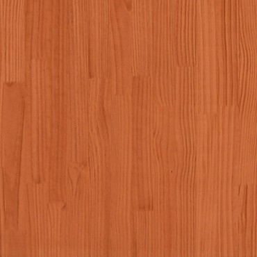 vidaXL Γραφείο με ράφι Κερωτό καφέ 110x50x93cm Στερεό ξύλο πεύκου 1 τεμ.
