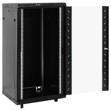 vidaXL Καμπίνα Δικτύου 22U 19" IP20 Μαύρη 60x60x120 εκ.