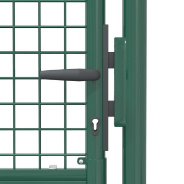 vidaXL Πόρτα Περίφραξης Πράσινη 100x200 εκ. από Ατσάλι