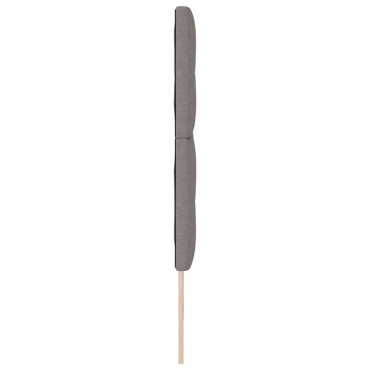 vidaXL LED κεφαλάρι Taupe ύφασμα 180x7x128cm