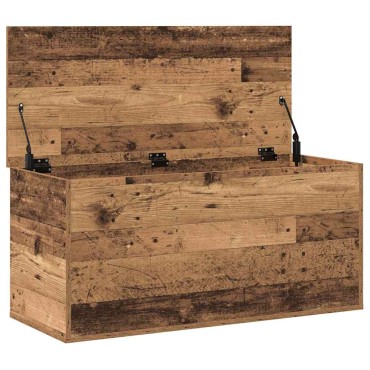 vidaXL Κουτί αποθήκευσης Παλαιό ξύλο 100x42x46cm