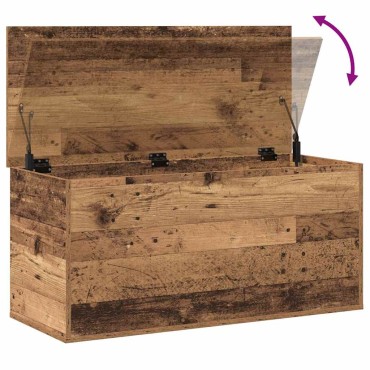 vidaXL Κουτί αποθήκευσης Παλαιό ξύλο 100x42x46cm