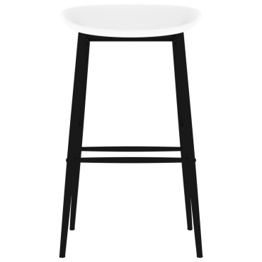 vidaXL Σετ Επίπλων Μπαρ 5 τεμ. Μαύρο / Λευκό 120x60x105cm