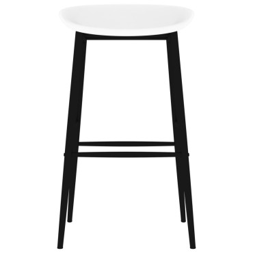 vidaXL Σετ Επίπλων Μπαρ 5 τεμ. Μαύρο / Λευκό 120x60x105cm