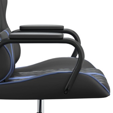 vidaXL Καρέκλα Gaming Μαύρο/Μπλε από Συνθετικό Δέρμα 54x61,5x(118,5-128)cm 1 τεμ.