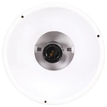 vidaXL Φωτιστικό Κρεμαστό Industrial Στρογγυλό 25 W Λευκό 19 εκ. Ε27