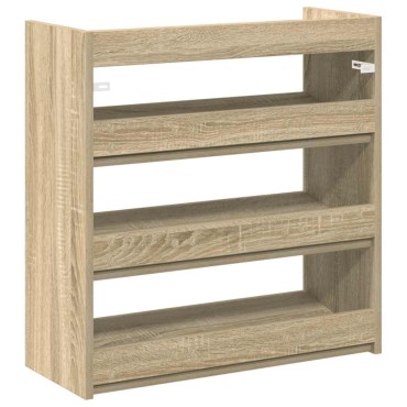 Ράφι παπουτσιών vidaXL Sonoma Oak 60x25x62cm Κατασκευασμένο ξύλο