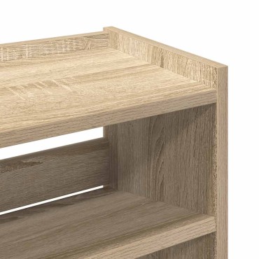 Ράφι παπουτσιών vidaXL Sonoma Oak 60x25x62cm Κατασκευασμένο ξύλο