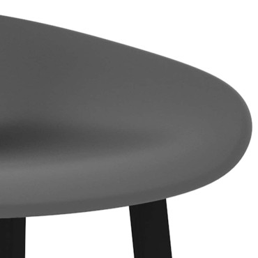 vidaXL Καρέκλες Μπαρ 4 τεμ. Γκρι 48x46x85cm