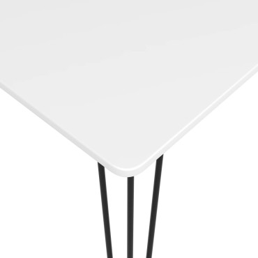 vidaXL Σετ Επίπλων Μπαρ 5 τεμ. Λευκό / Γκρι 120x60x105cm