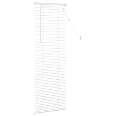 vidaXL Βενετσιάνικη Σκίαση Λευκός 150 x 60 εκ 25 mm PVC