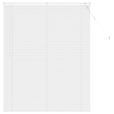 vidaXL Βενετσιάνικη Σκίαση Λευκός 150 x 110 εκ 25 mm PVC