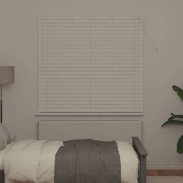 vidaXL Βενετσιάνικη Σκίαση Λευκός 150 x 130 εκ 25 mm PVC