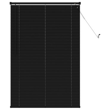 vidaXL Βενετσιάνικη Σκίαση Μαύρο 150 x 80 cm 25 mm PVC