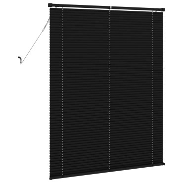 vidaXL Βενετσιάνικη Σκίαση Μαύρο 150 x 110 εκ 25 mm PVC