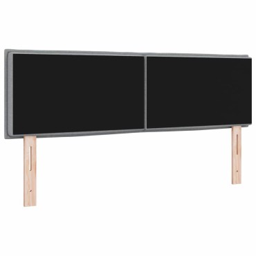 vidaXL Κεφαλάρι Ανοιχτό γκρι ύφασμα 160x7x88cm 1 τεμ.