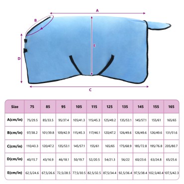 vidaXL Σαμάρι Ίππου Σκούρο Aqua 85 cm Πολυεστέρας