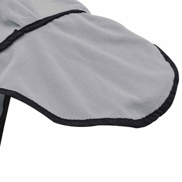 vidaXL Σαμάρι Ίππου Φωτεινό γκρι και ροζ 155 cm Πολυεστερική Φλις