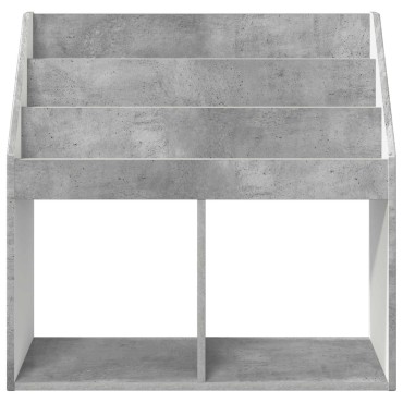 vidaXL Βιβλιοθήκη Παιδιών Σκυρόδεμα Γκρι 72,5x29,5x69 εκ 1 τεμ.