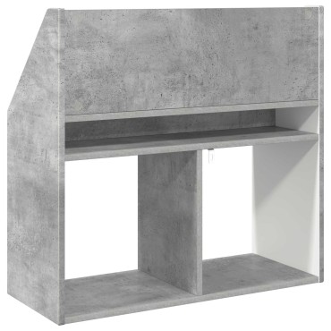 vidaXL Βιβλιοθήκη Παιδιών Σκυρόδεμα Γκρι 72,5x29,5x69 εκ 1 τεμ.