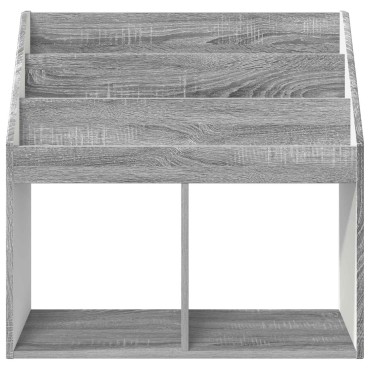 vidaXL Βιβλιοθήκη Παιδιών Γκρίζο Σονομα 72,5x29,5x69 εκ 1 τεμ.