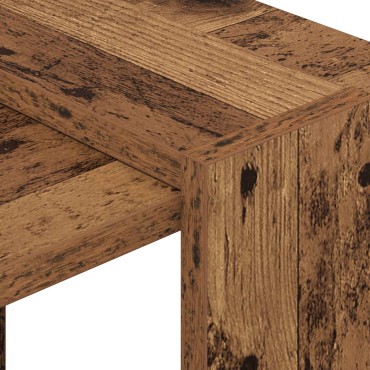 vidaXL Ράφι Βιβλίων 2 επιπέδων 52x25x71,5cm Επεξεργασμένο Ξύλο 1 τεμ.