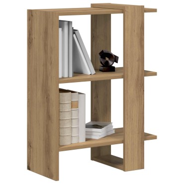 vidaXL Ράφι Βιβλίων 2 επιπέδων 52x25x71,5cm Επεξεργασμένο Ξύλο 1 τεμ.