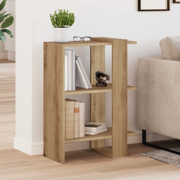 vidaXL Ράφι Βιβλίων 2 επιπέδων 52x25x71,5cm Επεξεργασμένο Ξύλο 1 τεμ.