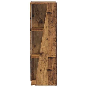 vidaXL Πλευρικό Ράφι 33x32x100,5cm Επεξεργασμένο Ξύλο Παλιό ξύλο