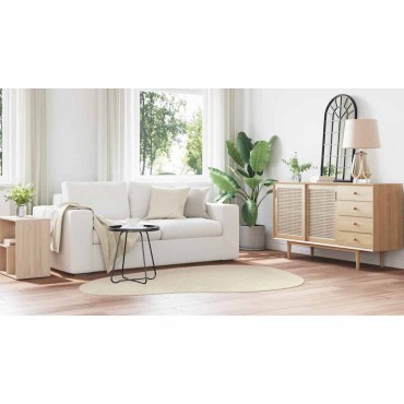 vidaXL Χαλί HUARTE Μπεζ 140x200cm Πολυεστέρας