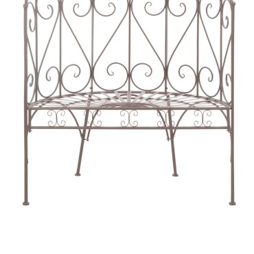 vidaXL Παγκάκι Κήπου Αντικέ Καφέ Σιδερένιο 95x54x200cm 1 τεμ.